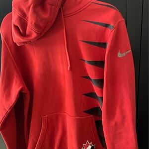 Nike Red Hoodie Team Canada Hockey. Small/Medium